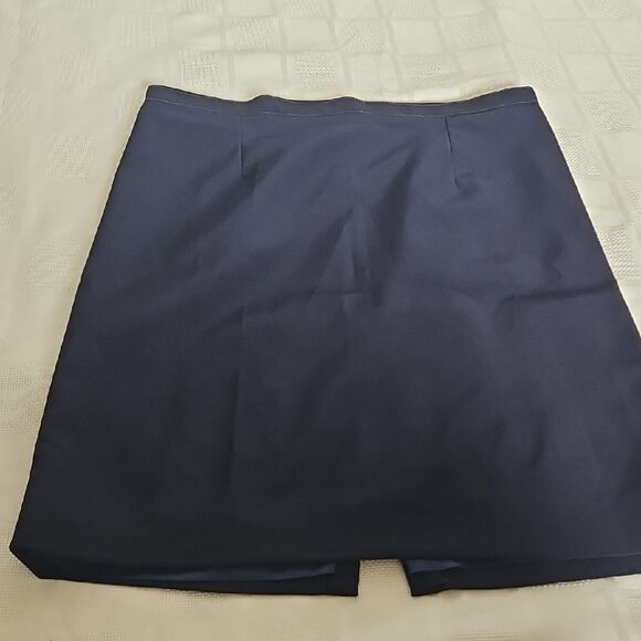 Blue Mini Pencil Skirt for Work - Picture 12 of 16